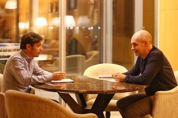 Axel Kicillof y Horacio Rodríguez