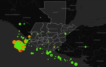 Guatemala permanece en alerta por una intensa actividad sísmica a 48 horas del terremoto de magnitud 7.4.