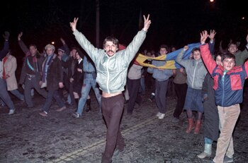 La revolución rumana, que comenzó