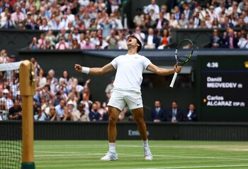 La euforia de Carlos Alcaraz