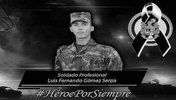 Uniformado asesinado por francotirador del ELN en Arauca