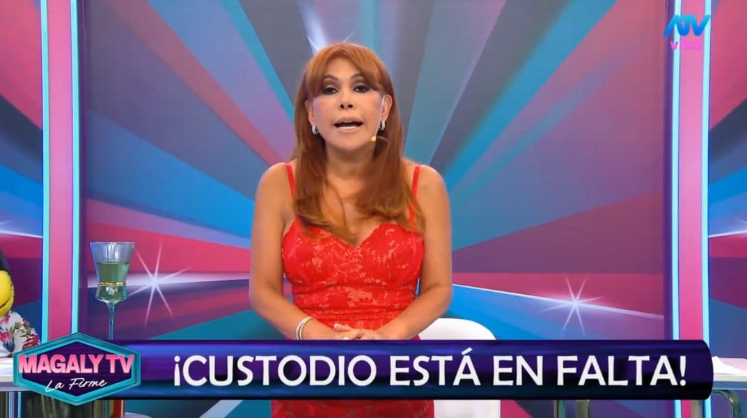 Magaly Medina arremete contra Óscar Custodio tras verlo nuevamente detrás de La Bella Luz: “Ni siquiera se esconde”. Captura: Magaly TV La Firme.