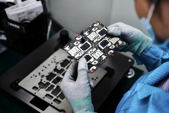 Una línea de fabricación de