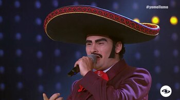 El artista mostró la imponencia