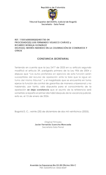 El caso contra los exministros