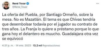 Periodista mexicano sobre oferta de