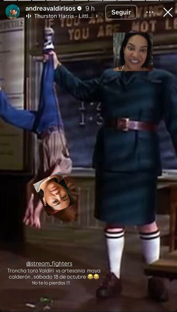 Andrea Valdiri respondió con humor