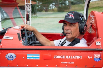 Malatini fue piloto internacional de