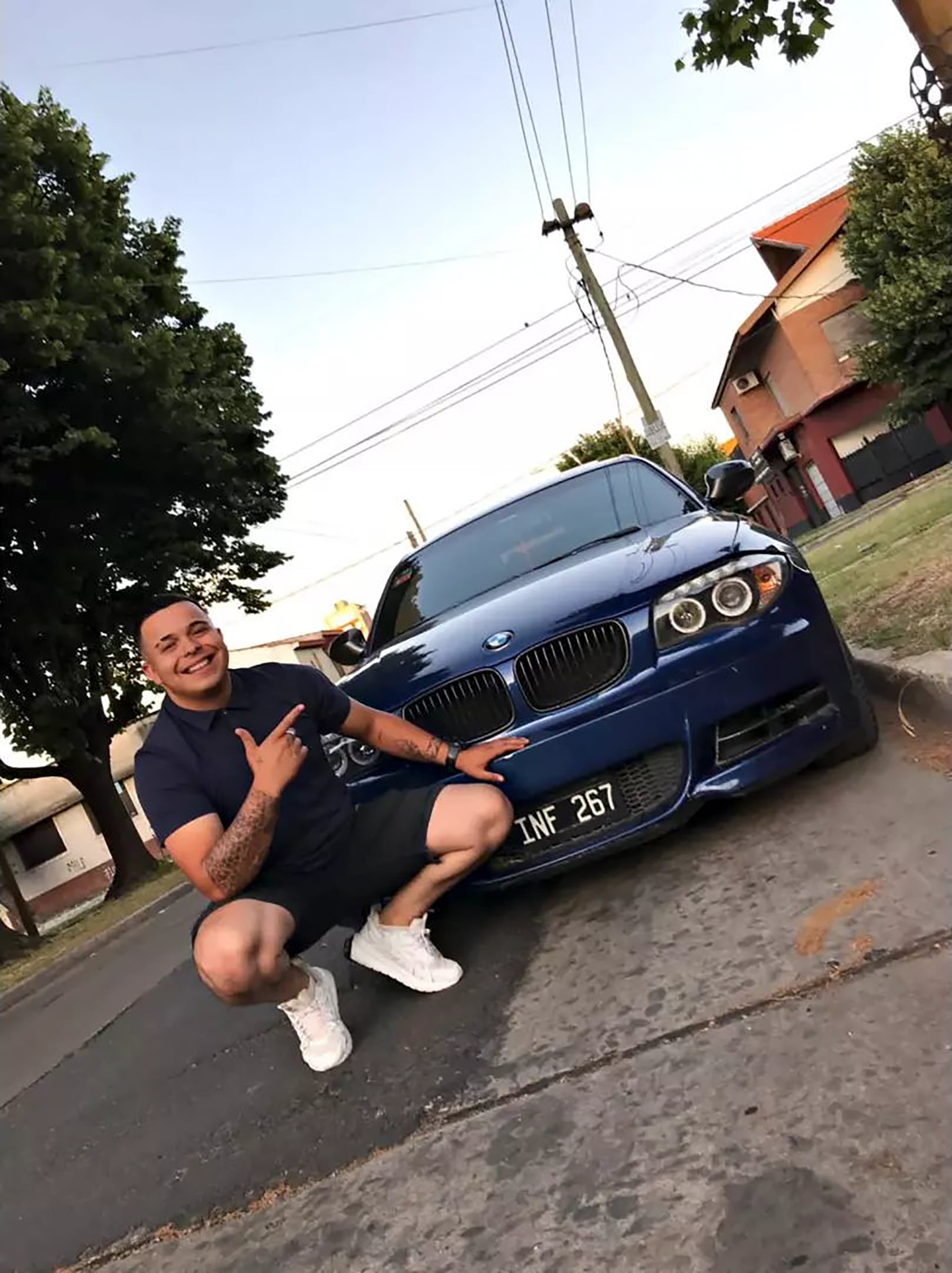 Lucas Escalante y su BMW