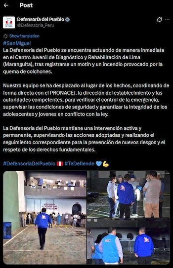 Maranguita bajo supervisión: Defensoría investiga