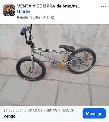 La bicicleta que intentó vender Iván Tabella