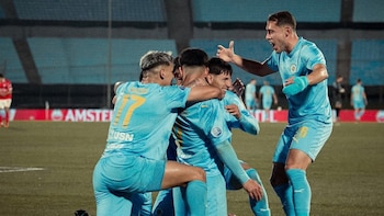 Montevideo City Torque celebrando la clasificación a semifinales de la Copa Sudamericana 2026.