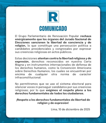 El JNE consideró que López