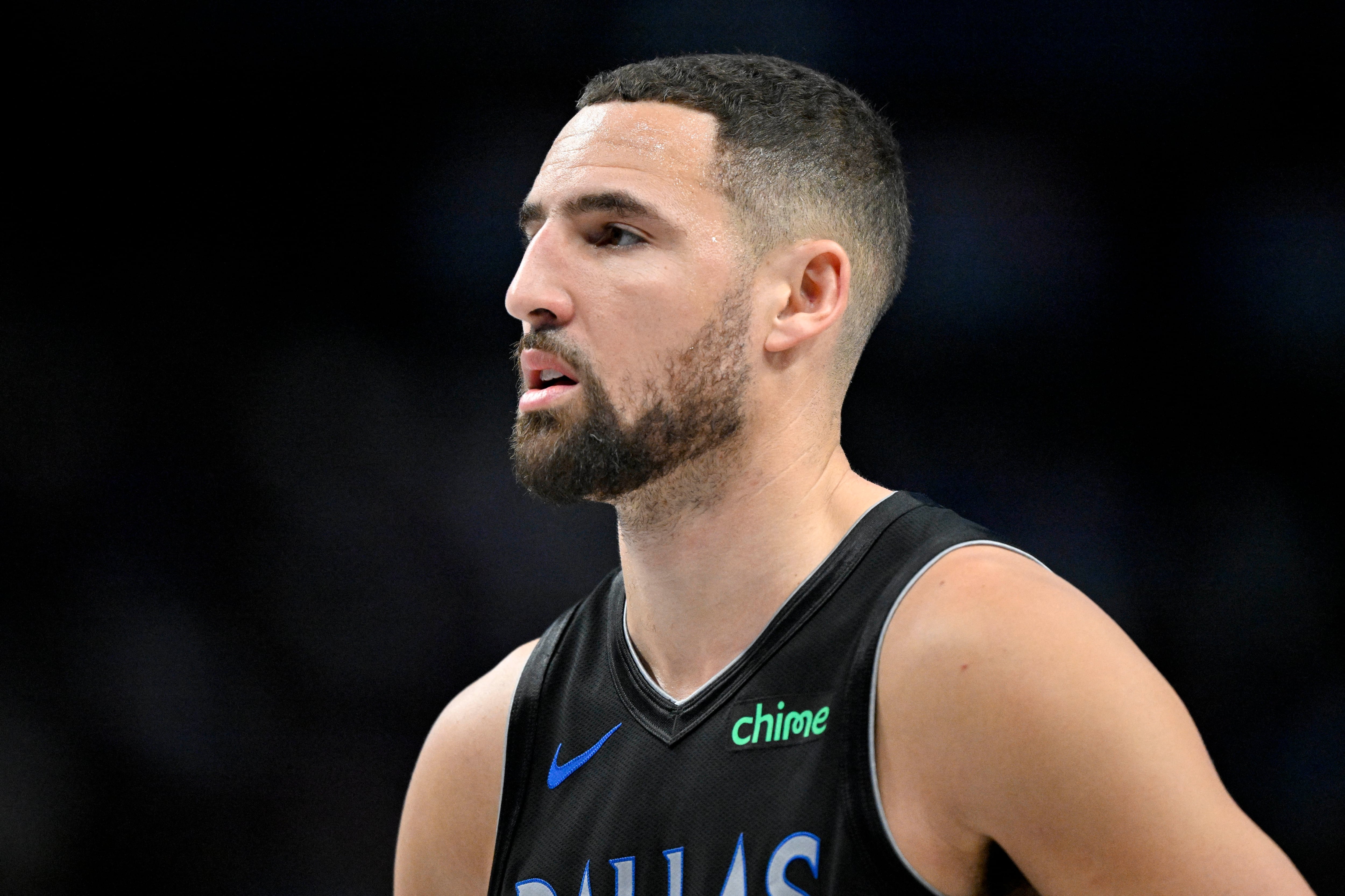 Klay Thompson firmó por dos temporadas con Miami Heat, convencido de que la franquicia le permitirá volver a luchar por el campeonato de la NBA (Mandatory Credit: Jerome Miron-Imagn Images)