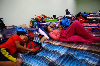 Central American migrant children, who