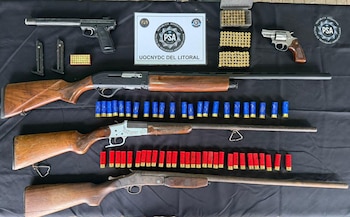En los operativos se secuestraron cinco escopetas y 420 cartuchos de distintos calibres (Fuente: Fiscales)