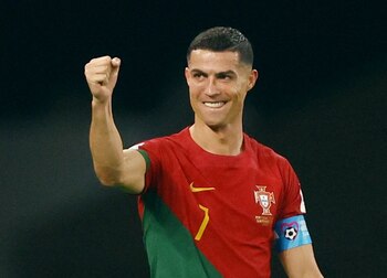Cristiano Ronaldo fue titular en la victoria de Portugal ante Ghana en su estreno en el Mundial Qatar 2022 (Reuters)