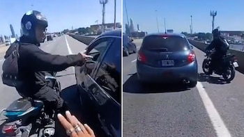 “Está re loco”: un motociclista