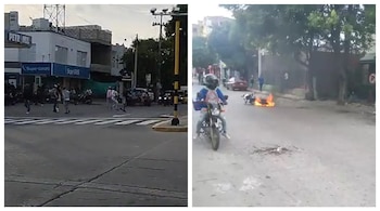 Mototaxistas en Santa Marta se