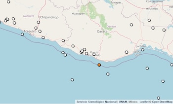 Temblor reportado en Oaxaca.
(SSN)
