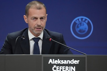 Aleksander Ceferin, presidente de la UEFA. (AP Photo/Darko Vojinovic)