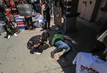 Durante la protesta se recordó