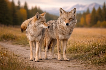 Los coyotes muestran monogamia absoluta,