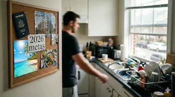 Colocar el vision board en