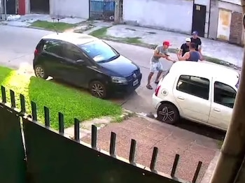 Cámara de seguridad del violento