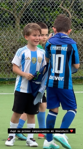 Amancio Vicuña disputó su primer campeonato de fútbol y convirtió su primer gol en una jornada acompañada por su familia