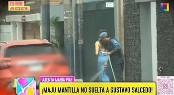 Maju Mantilla bajo presión mediática tras polémicas declaraciones sobre su relación con Gustavo Salcedo. Captura: Willax.