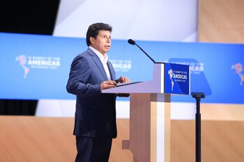 Pedro Castillo en la IX