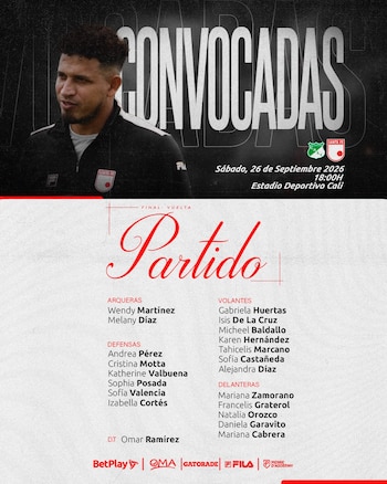 El técnico venezolano Omar Ramírez quiere volver a conquistar el campeonato colombiano a nivel de damas -crédito Jefatura de Prensa de Independiente Santa Fe