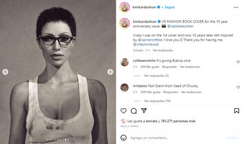 Kim Kardashian lució irreconocible con