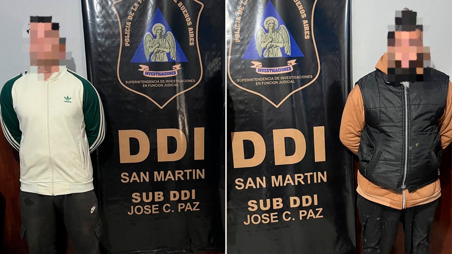 Agentes de la Sub DDI José C. Paz detienen a dos hombres en el marco de una investigación por tentativa de homicidio