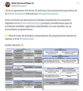 María Fernanda Carrascal, representante a