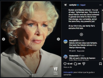 La cineasta intentará plasmar cómo habría sido la vida de Marilyn Monroe si no hubiera fallecido a los 36 años. (Instagram)