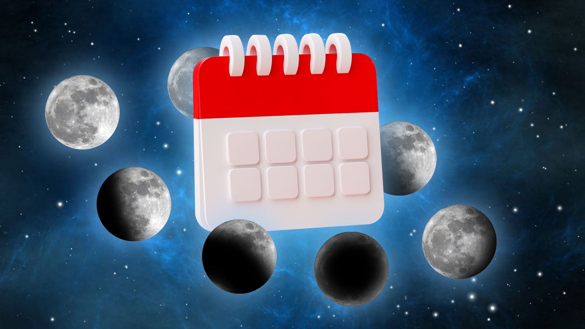 El calendario lunar de esta semana (Imágenes Ilustrativas Infobae)