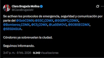 Clara Brugada informó la activación