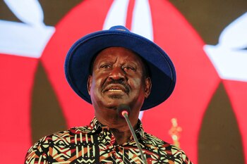 El opositor keniano Raila Odinga
