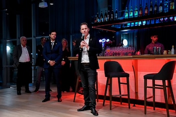 El presidente de River, durante