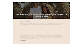 El comunicado del hotel destacó el apoyo de la comunidad y la decisión de continuar operando tras el incidente - crédito fenix.co