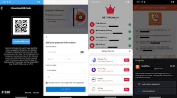 Aplicaciones prometían enviarte la lista de llamadas del número celular que ponías.