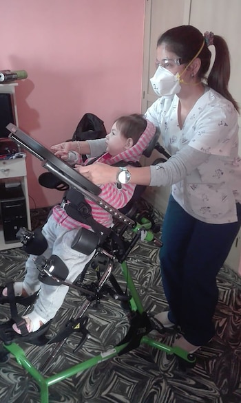 Matilda en plena terapia de