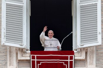 El papa Francisco, en una