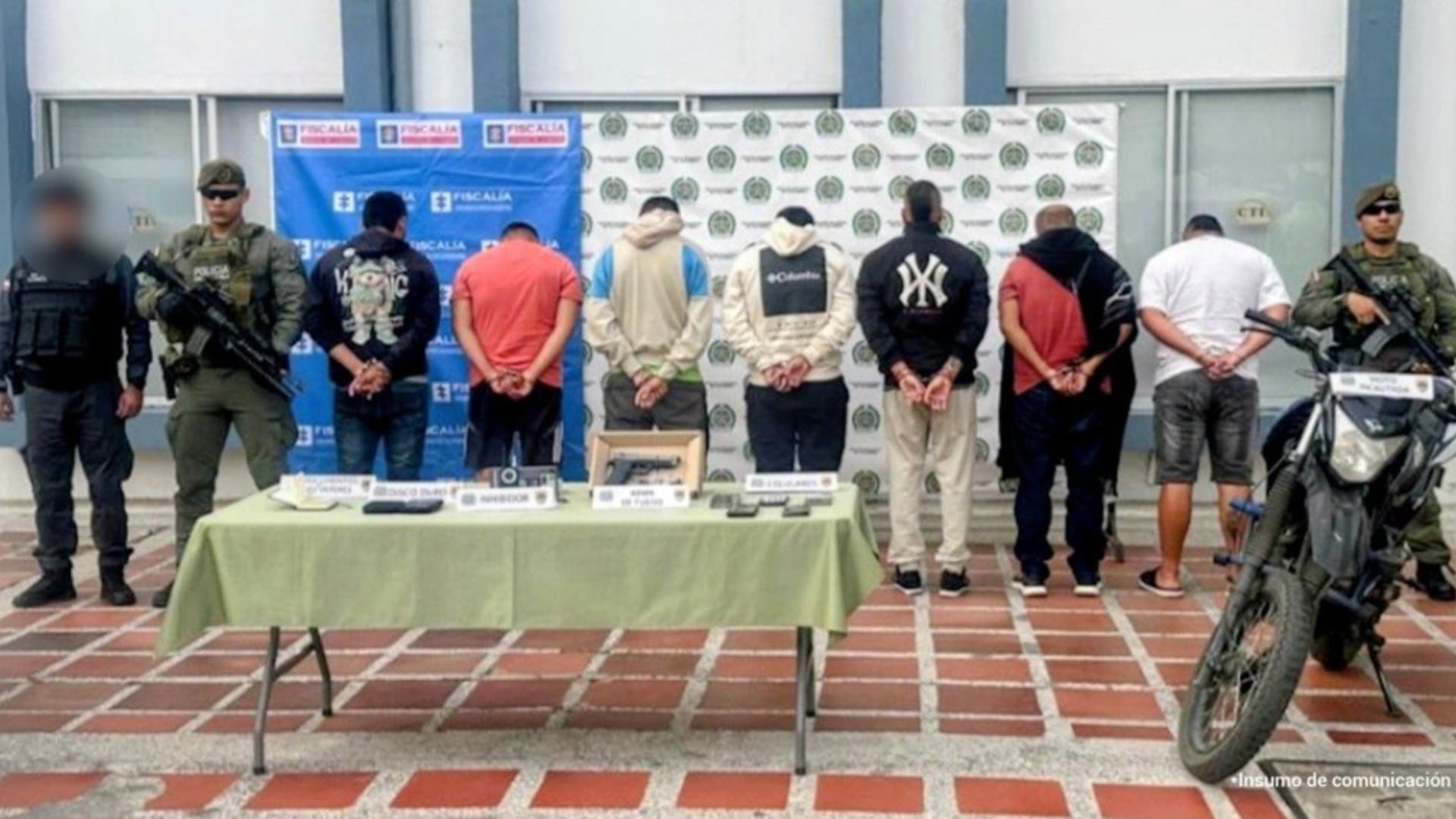 Diez presuntos integrantes de Los Cosecheros fueron enviados a prisión por 12 asaltos contra transportadores de carga en la vía Panamericana, en Cauca - crédito Fiscalía General de la Nación