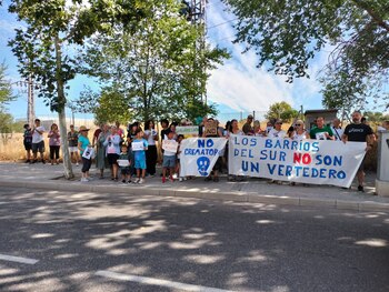 Protesta de los vecinos de
