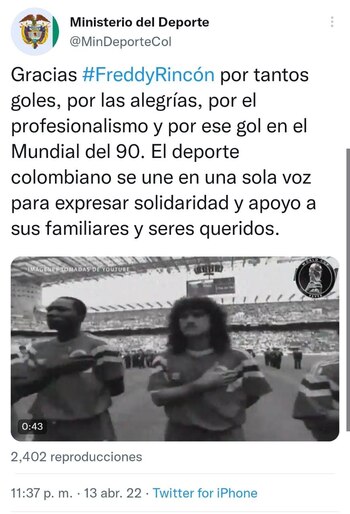 El Ministerio del Deportes también
