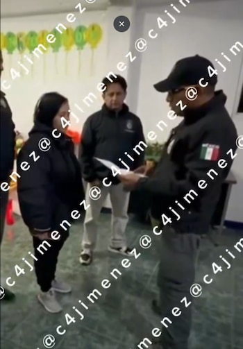 Foto: Captura de pantalla vía @c4jimenez del momento de la detención