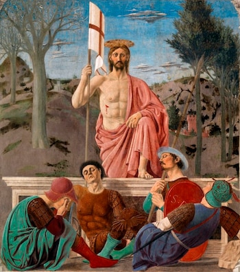 "La resurrección", un cuadro pintado por Piero della Francesca en 1460.